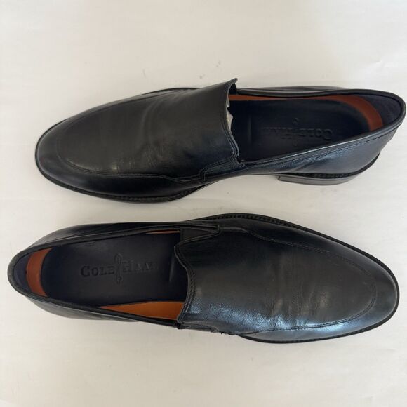 Cole Haan Lenox Hill Venetian Black Leather Loafers Men 7 Slip On Casual Classic - Picture 2 of 15